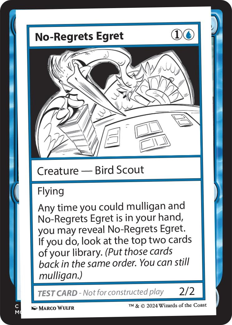 Image for No-Regrets Egret [Mystery Booster 2 Playtest Cards] - Magic: The Gathering