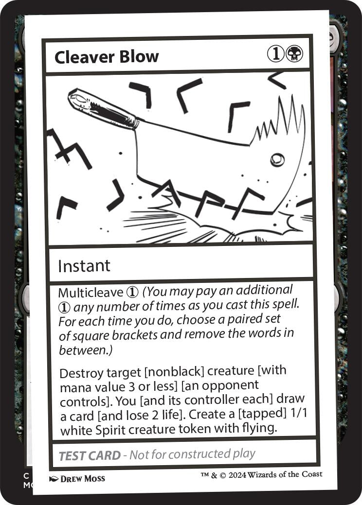 Image for Cleaver Blow [Mystery Booster 2 Playtest Cards] - Magic: The Gathering