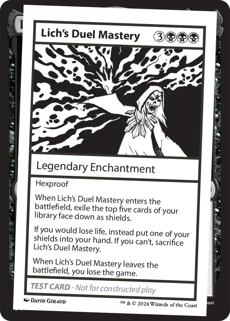 Image for Lich's Duel Mastery [Mystery Booster 2 Playtest Cards] - Magic: The Gathering