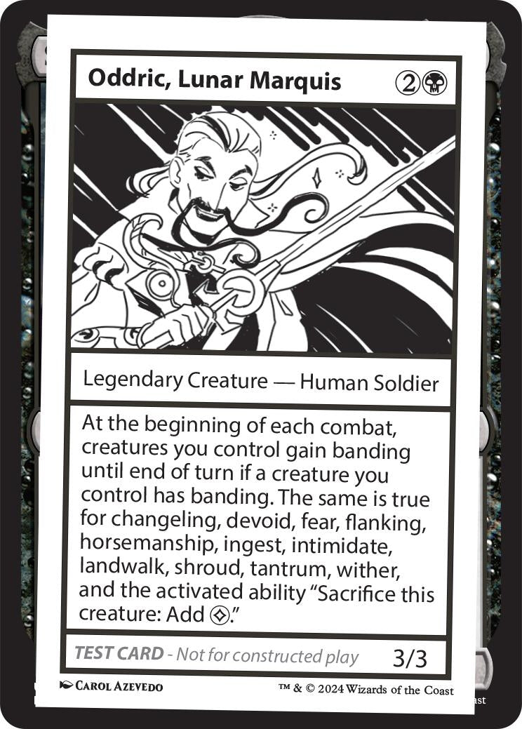 Image for Oddric, Lunar Marquis [Mystery Booster 2 Playtest Cards] - Magic: The Gathering