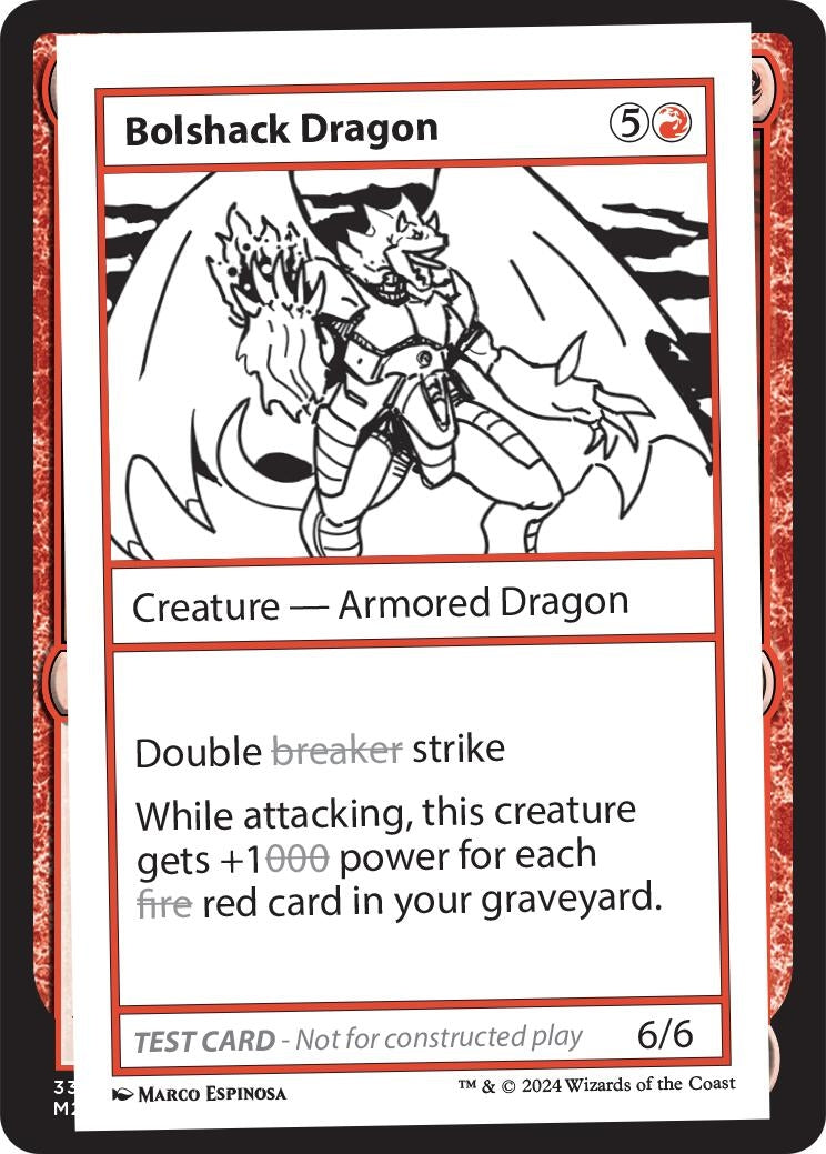 Image for Bolshack Dragon [Mystery Booster 2 Playtest Cards] - Magic: The Gathering