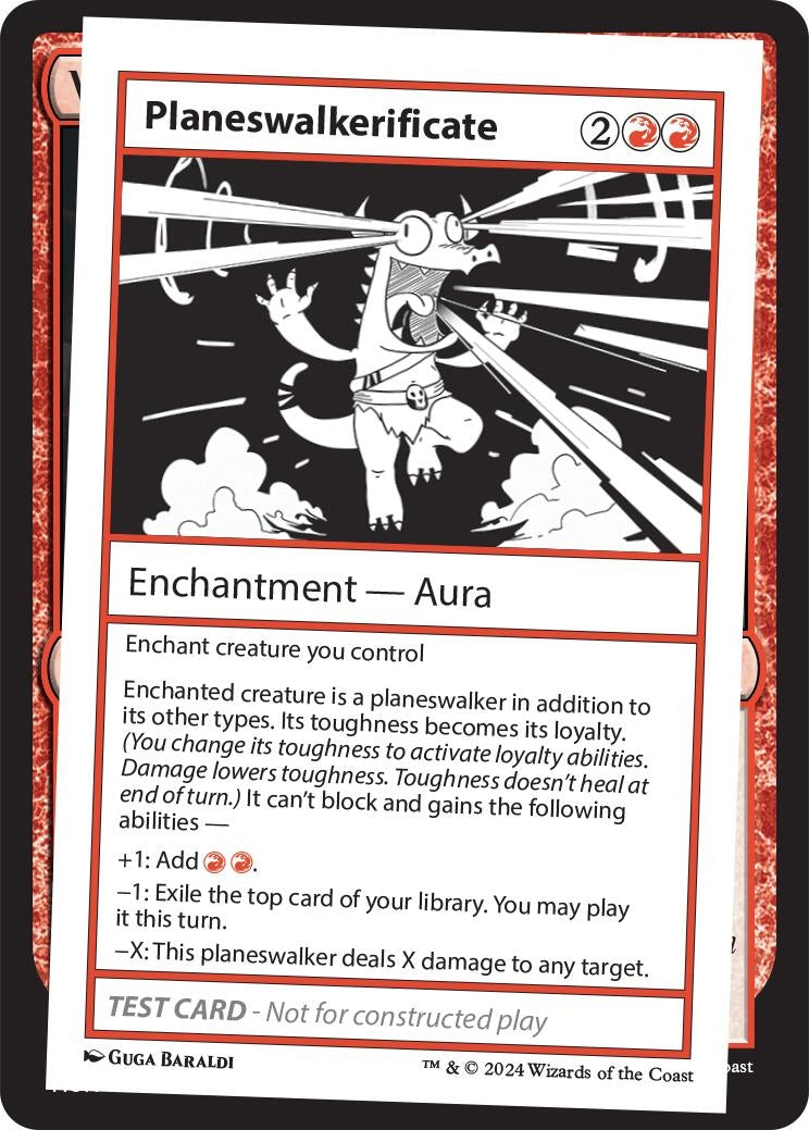 Image for Planeswalkerificate [Mystery Booster 2 Playtest Cards] - Magic: The Gathering