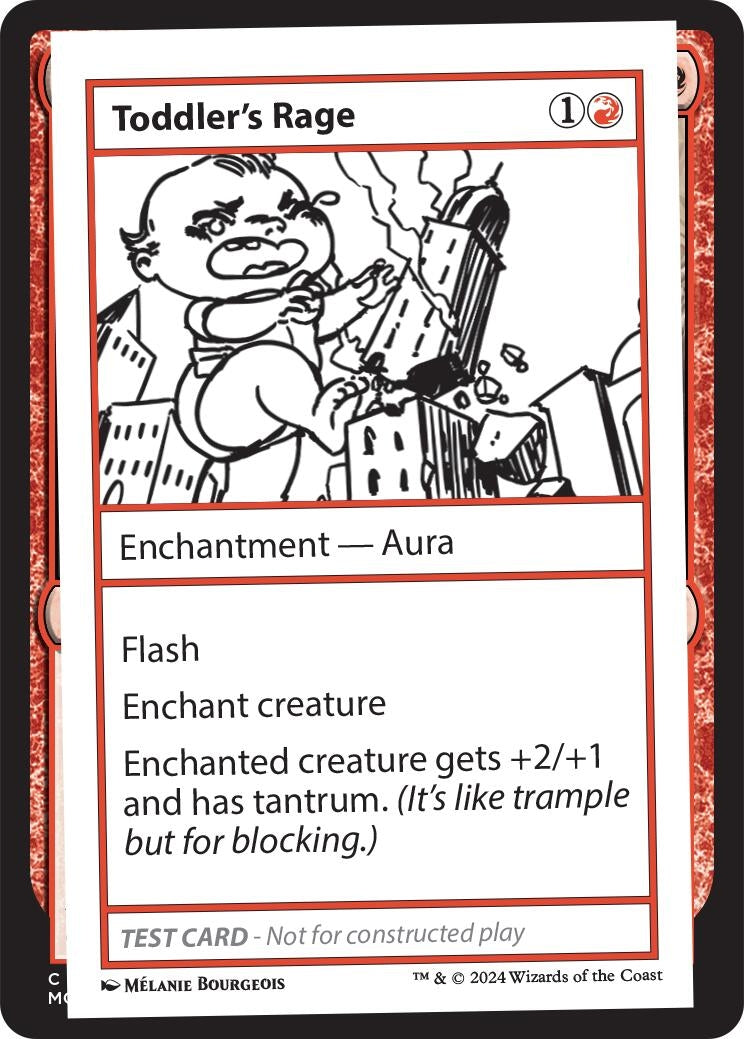 Image for Toddler's Rage [Mystery Booster 2 Playtest Cards] - Magic: The Gathering