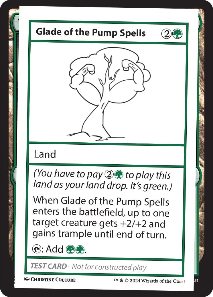 Image for Glade of the Pump Spells [Mystery Booster 2 Playtest Cards] - Magic: The Gathering