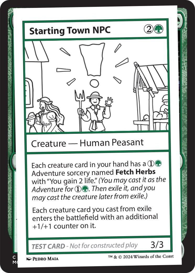 Image for Starting Town NPC [Mystery Booster 2 Playtest Cards] - Magic: The Gathering