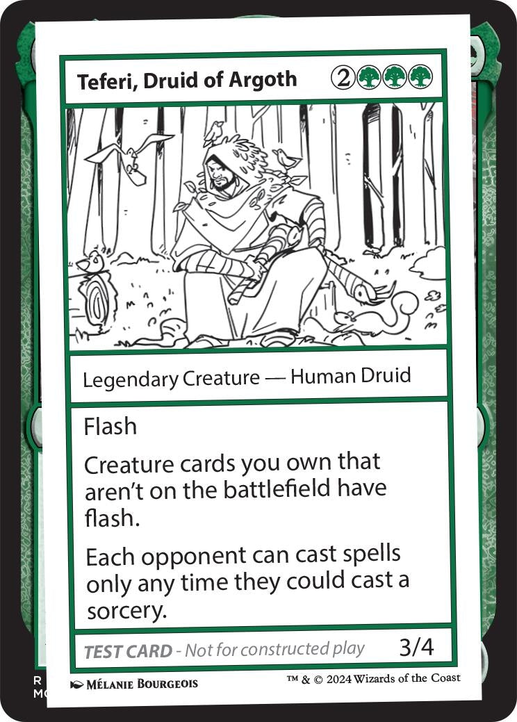 Image for Teferi, Druid of Argoth [Mystery Booster 2 Playtest Cards] - Magic: The Gathering