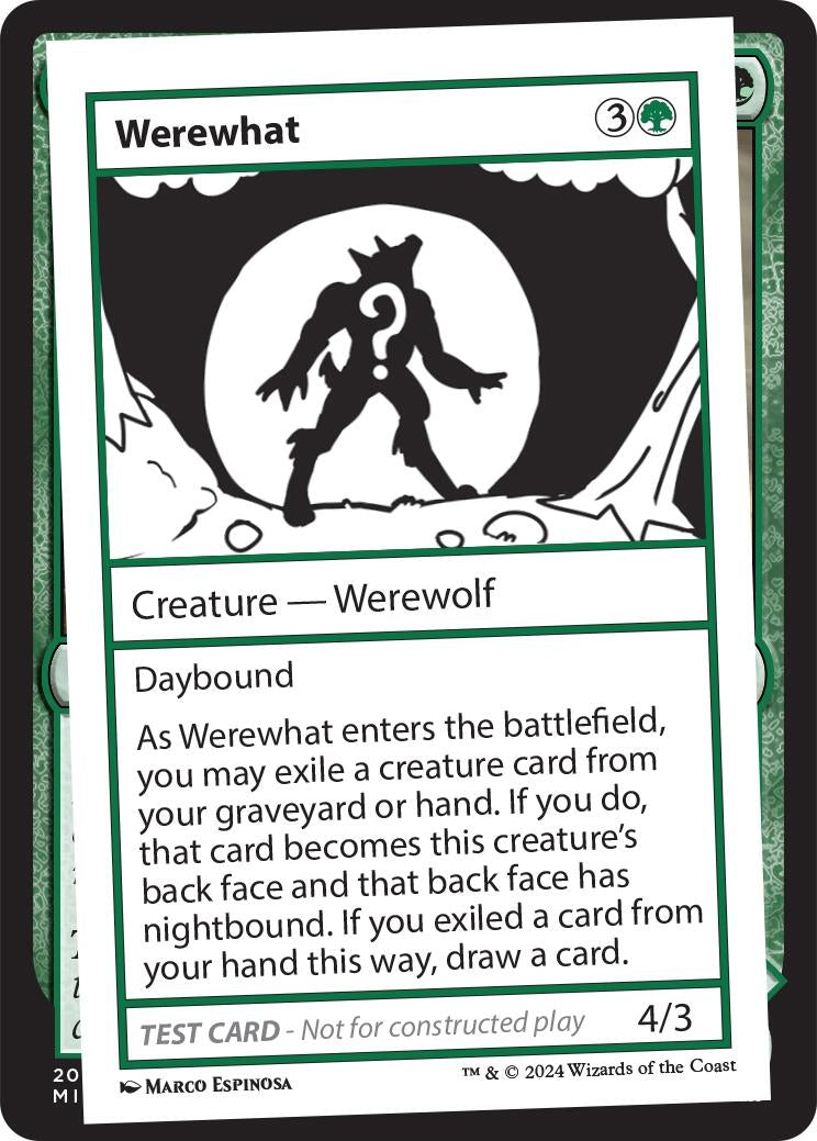 Image for Werewhat [Mystery Booster 2 Playtest Cards] - Magic: The Gathering