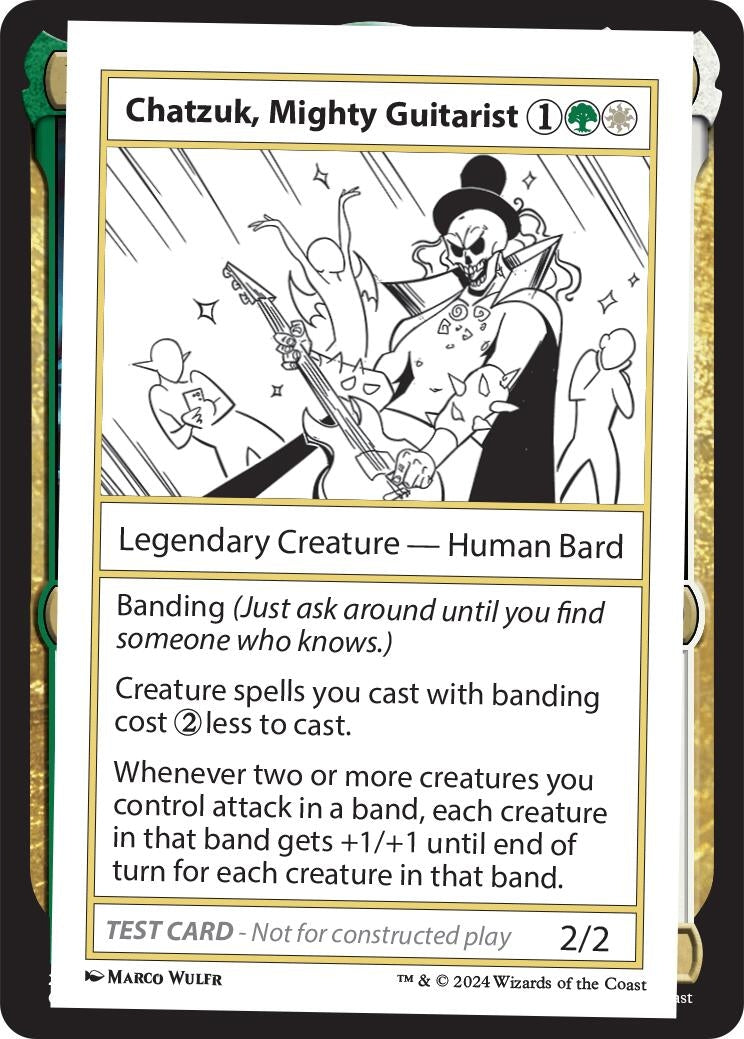 Image for Chatzuk, Mighty Guitarist [Mystery Booster 2 Playtest Cards] - Magic: The Gathering