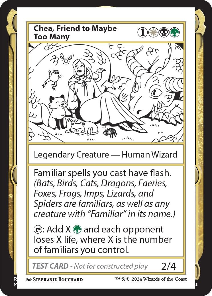 Image for Chea, Friend to Maybe Too Many [Mystery Booster 2 Playtest Cards] - Magic: The Gathering