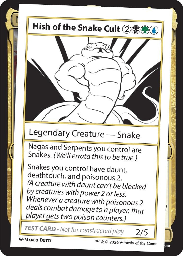 Image for Hish of the Snake Cult [Mystery Booster 2 Playtest Cards] - Magic: The Gathering