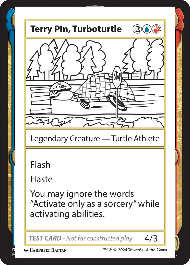 Image for Terry Pin, Turboturtle [Mystery Booster 2 Playtest Cards] - Magic: The Gathering