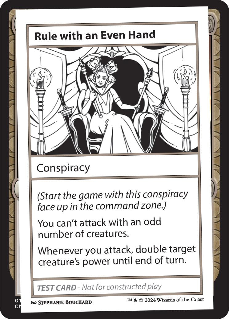Image for Rule with an Even Hand [Mystery Booster 2 Playtest Cards] - Magic: The Gathering