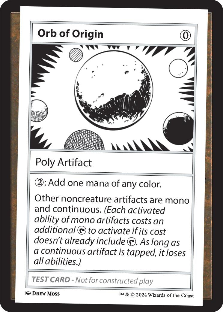 Image for Orb of Origin [Mystery Booster 2 Playtest Cards] - Magic: The Gathering