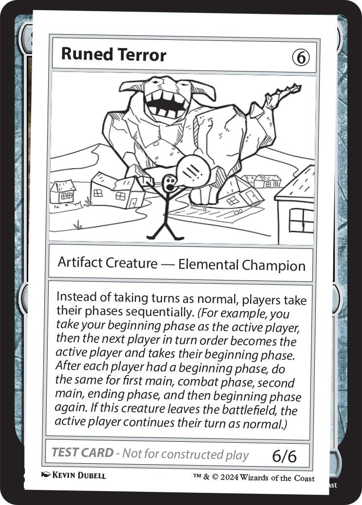 Image for Runed Terror [Mystery Booster 2 Playtest Cards] - Magic: The Gathering