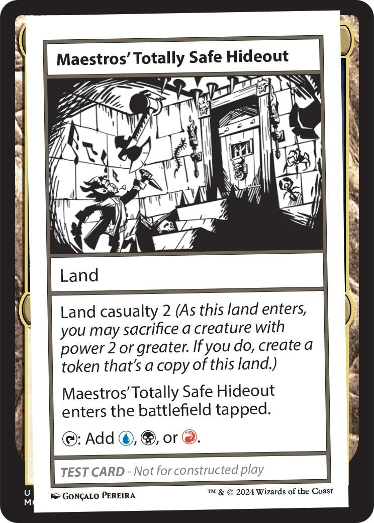 Image for Maestros' Totally Safe Hideout [Mystery Booster 2 Playtest Cards] - Magic: The Gathering
