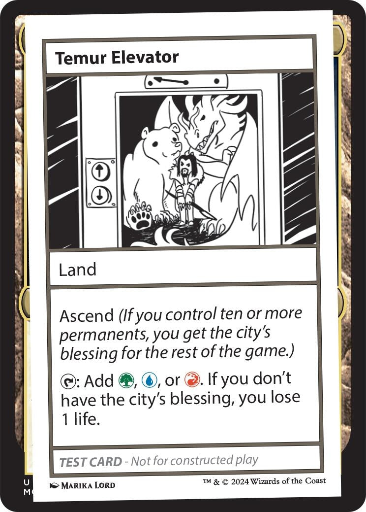 Image for Temur Elevator [Mystery Booster 2 Playtest Cards] - Magic: The Gathering