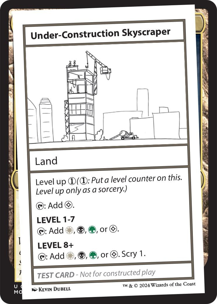 Image for Under-Construction Skyscraper [Mystery Booster 2 Playtest Cards] - Magic: The Gathering