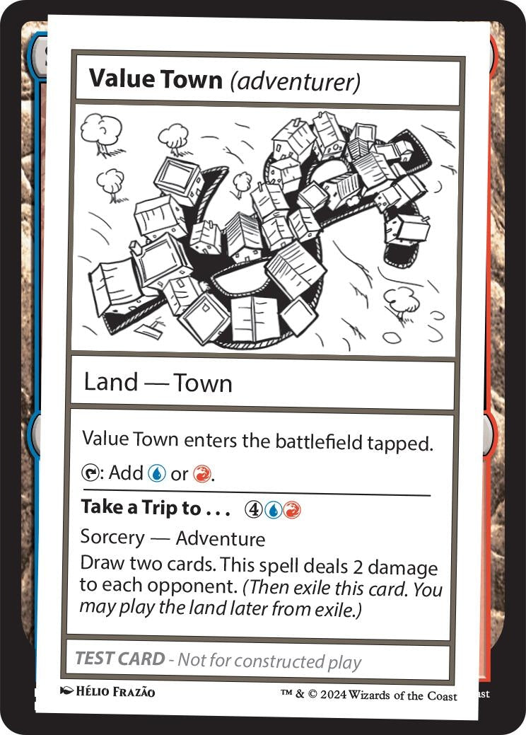 Image for Value Town (adventurer) [Mystery Booster 2 Playtest Cards] - Magic: The Gathering