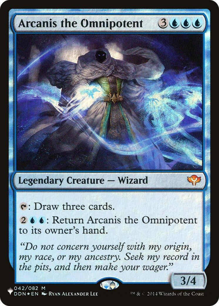 Image for Arcanis the Omnipotent (042/082) [The List Reprints] - Magic: The Gathering