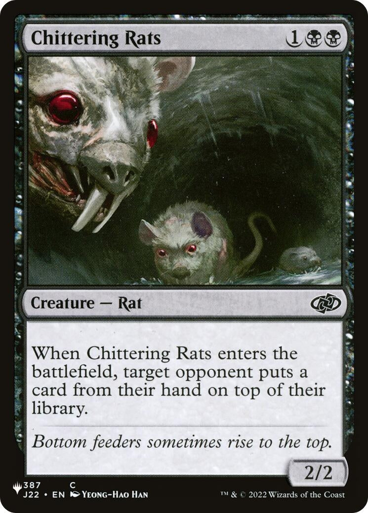 Image for Chittering Rats (387/051) [The List Reprints] - Magic: The Gathering