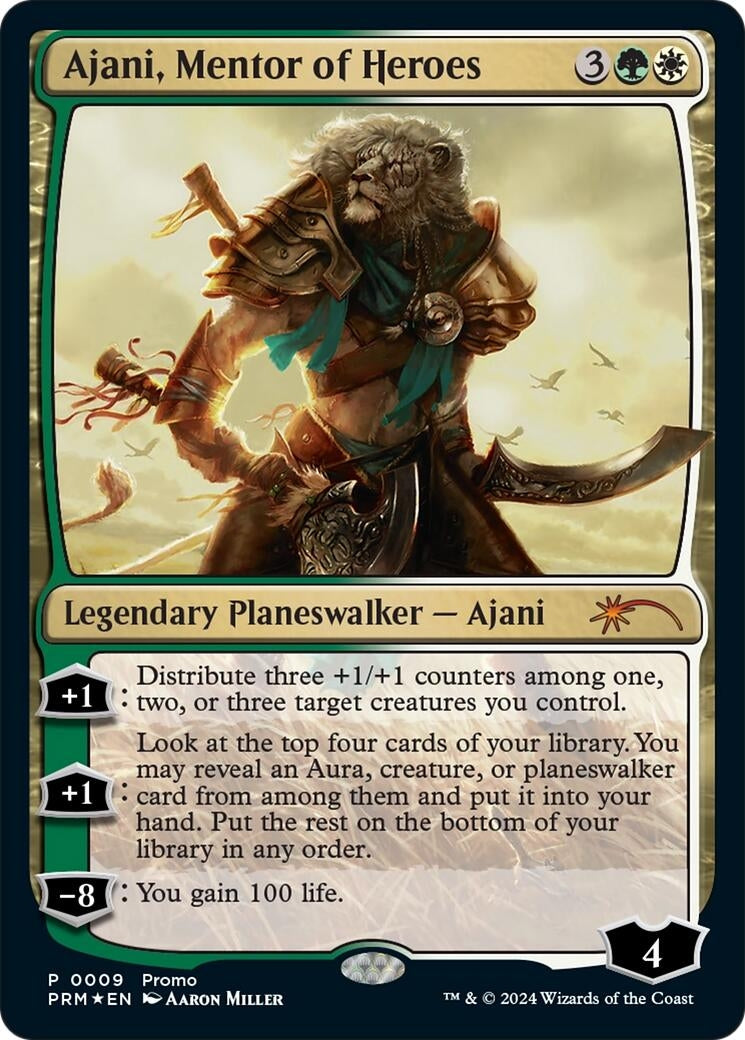 Image for Ajani, Mentor of Heroes (Deluxe Commander Kit) (9) [Unique and Miscellaneous Promos] - Magic: The Gathering