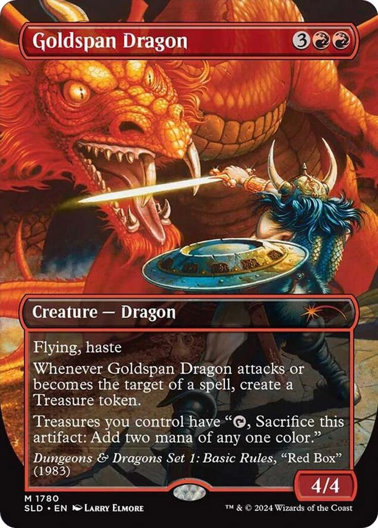 Image for Goldspan Dragon (1780) [Secret Lair Drop Series] - Magic: The Gathering