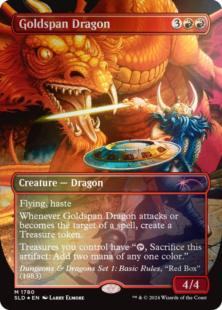 Image for Goldspan Dragon (Rainbow Foil) (1780) [Secret Lair Drop Series] - Magic: The Gathering