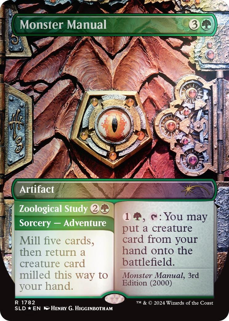 Image for Monster Manual (Rainbow Foil) (1782) [Secret Lair Drop Series] - Magic: The Gathering
