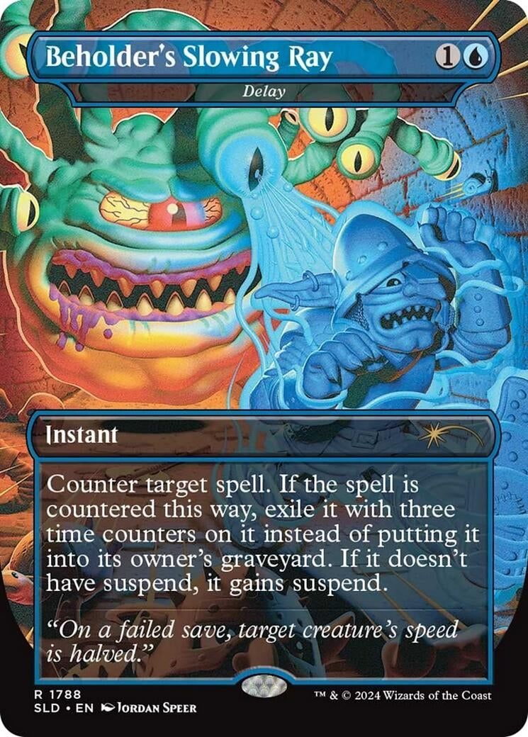 Image for Beholder's Slowing Ray - Delay (1788) [Secret Lair Drop Series] - Magic: The Gathering