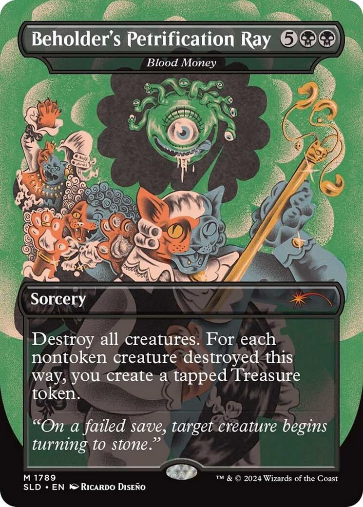 Image for Beholder's Petrification Ray - Blood Money (1789) [Secret Lair Drop Series] - Magic: The Gathering