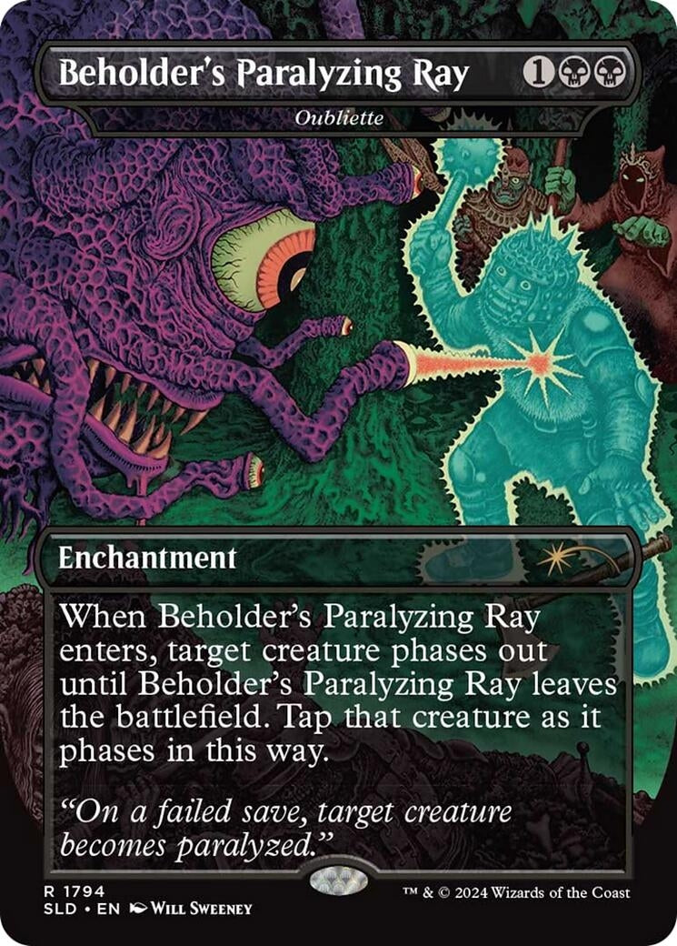 Image for Beholder's Paralyzing Ray - Oubliette (1794) [Secret Lair Drop Series] - Magic: The Gathering
