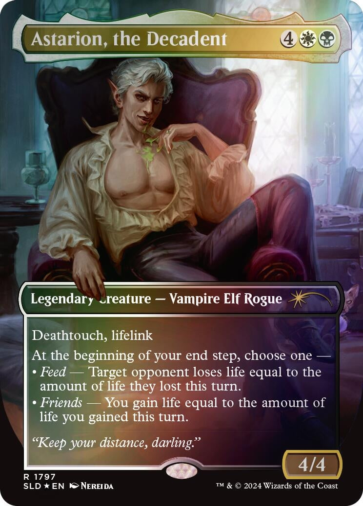 Image for Astarion, the Decadent (Rainbow Foil) (1797) [Secret Lair Drop Series] - Magic: The Gathering