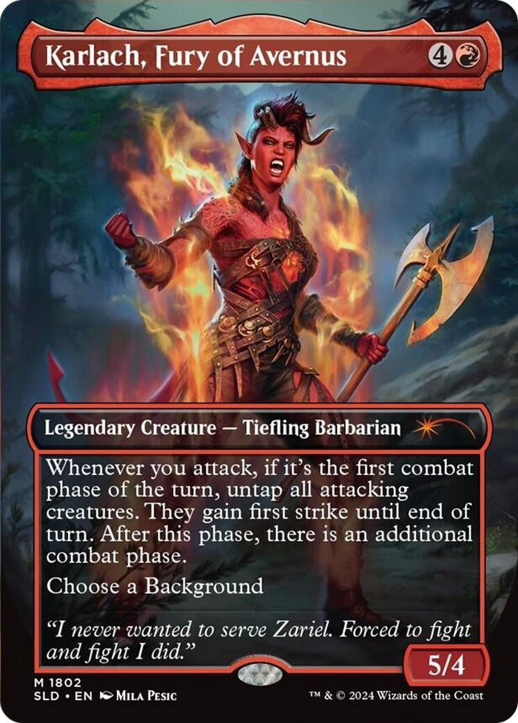 Image for Karlach, Fury of Avernus (1802) [Secret Lair Drop Series] - Magic: The Gathering
