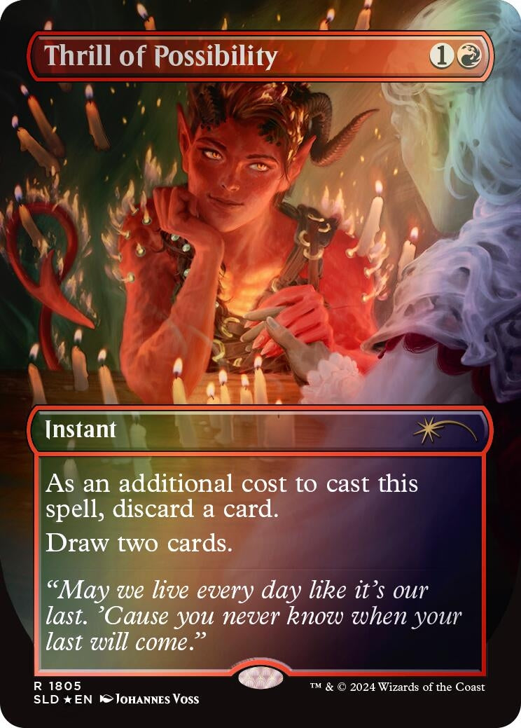 Image for Thrill of Possibility (Rainbow Foil) (1805) [Secret Lair Drop Series] - Magic: The Gathering