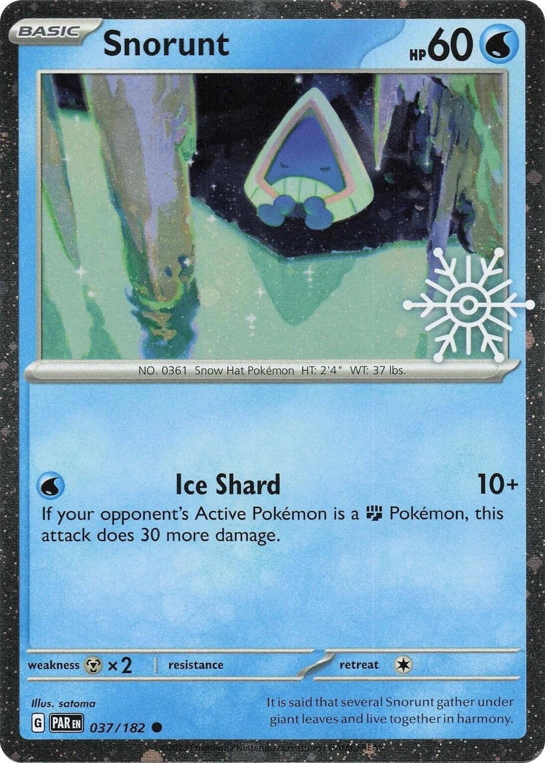 Image for Snorunt - 037/182 (Holiday Calendar) (037/182) [Miscellaneous Cards & Products] - Pokemon
