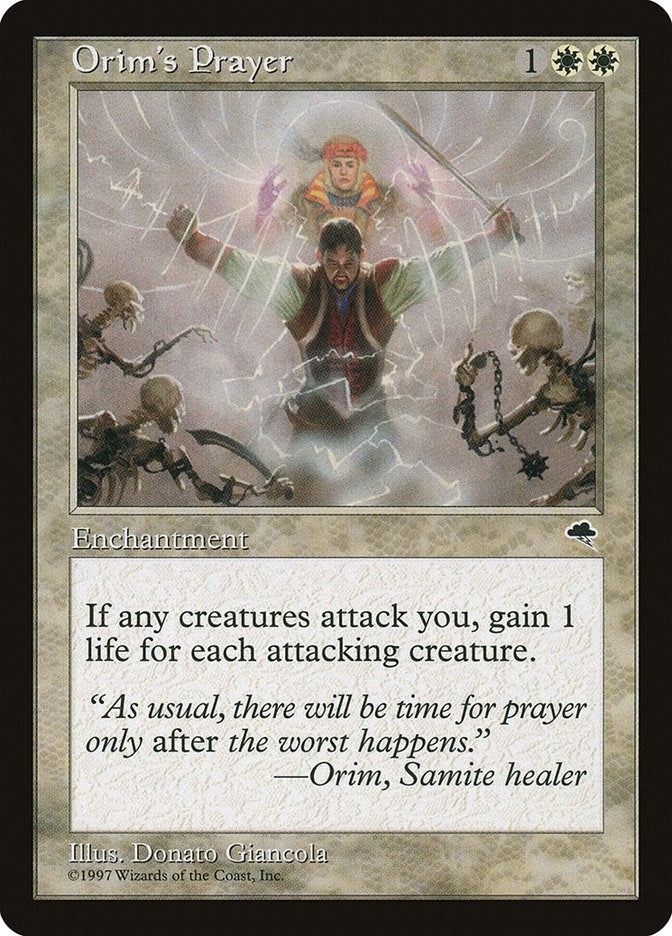 Image for Orim's Prayer (32) [Tempest] - Magic: The Gathering