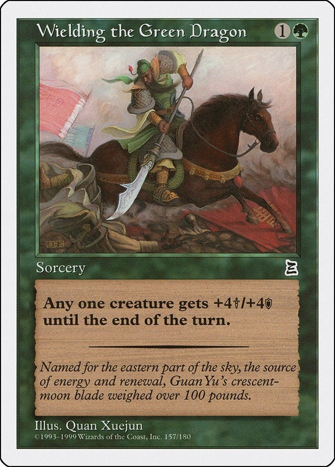 Image for Wielding the Green Dragon (157) [Portal Three Kingdoms] - Magic: The Gathering