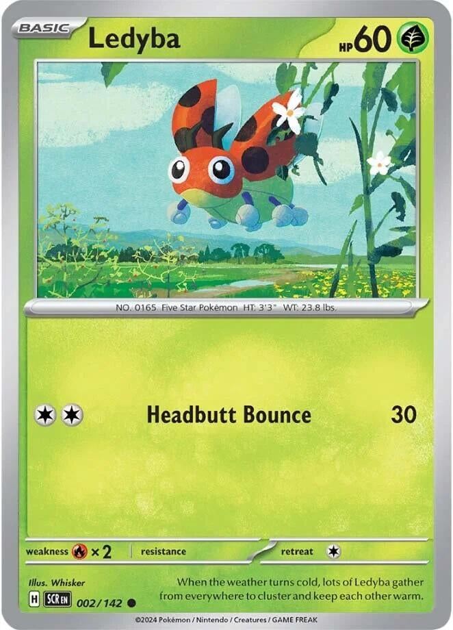 Image for Ledyba (002/142) [SV07: Stellar Crown] - Pokemon