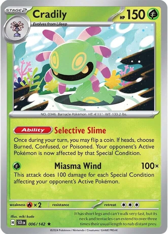 Image for Cradily (006/142) [SV07: Stellar Crown] - Pokemon