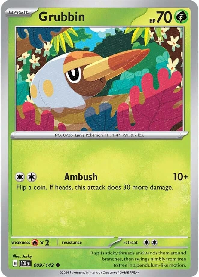 Image for Grubbin (009/142) [SV07: Stellar Crown] - Pokemon