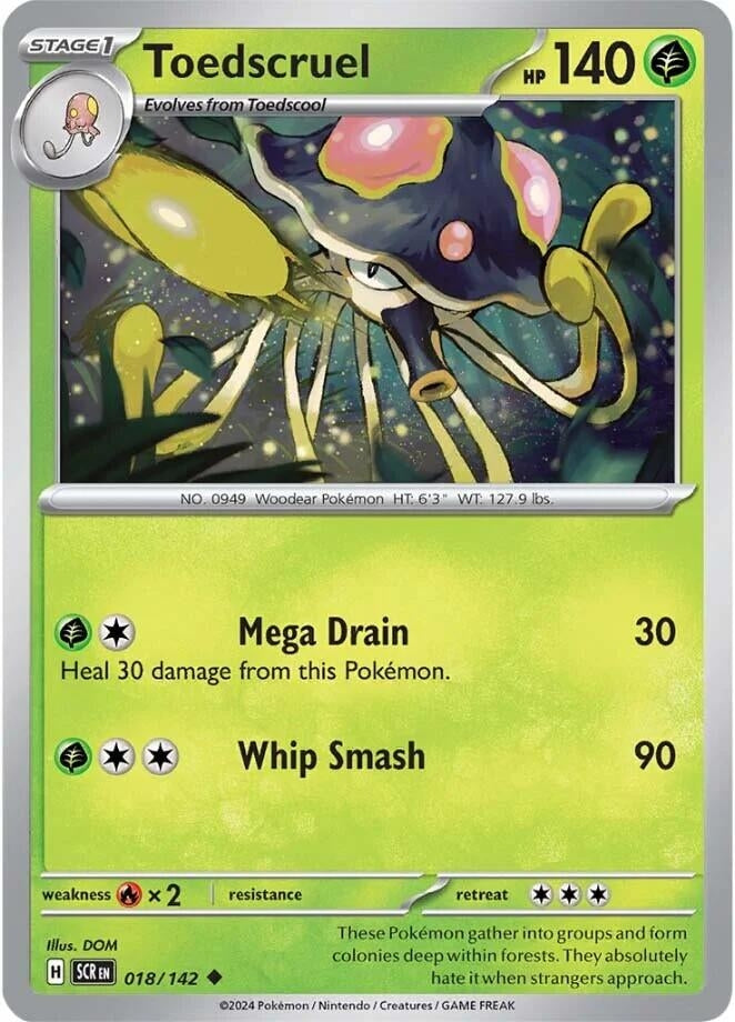 Image for Toedscruel (018/142) [SV07: Stellar Crown] - Pokemon