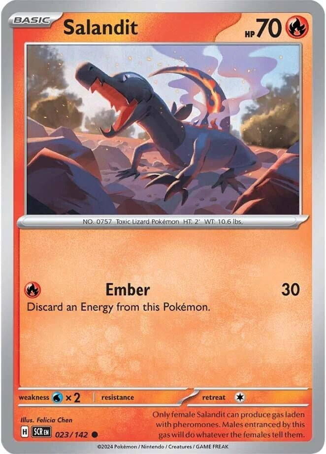 Image for Salandit (023/142) [SV07: Stellar Crown] - Pokemon