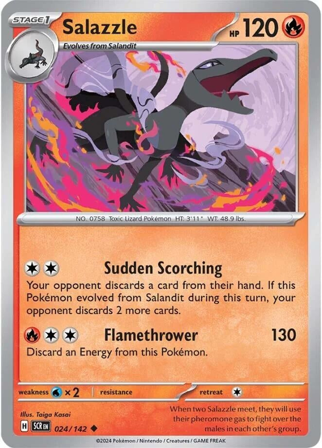 Image for Salazzle (024/142) [SV07: Stellar Crown] - Pokemon