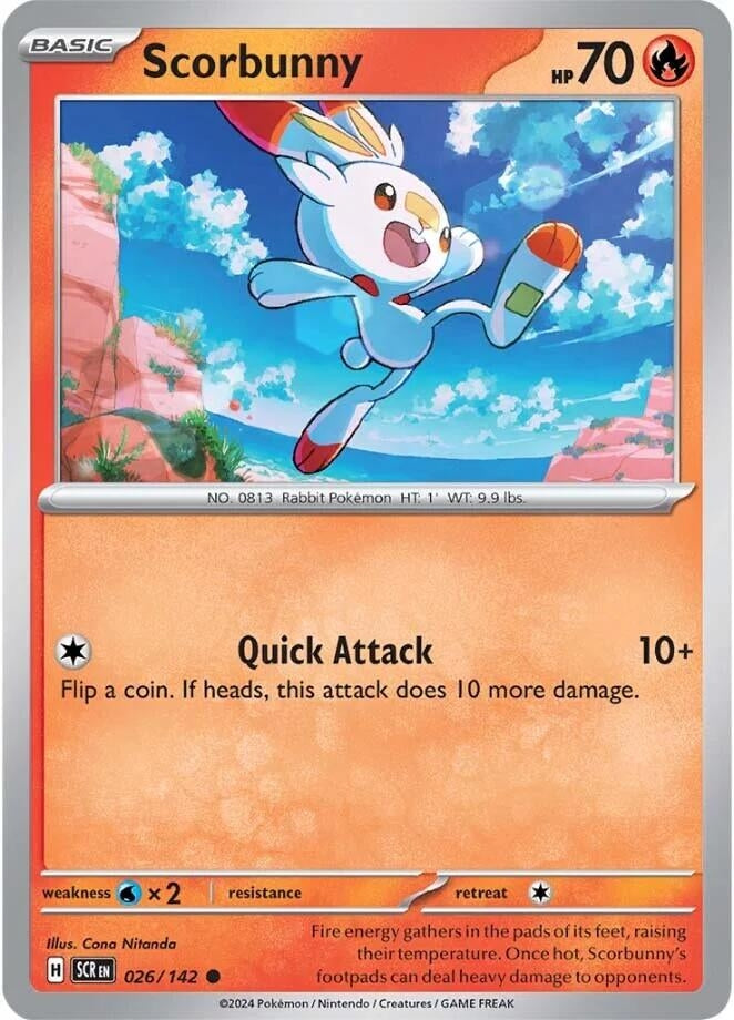 Image for Scorbunny (026/142) [SV07: Stellar Crown] - Pokemon