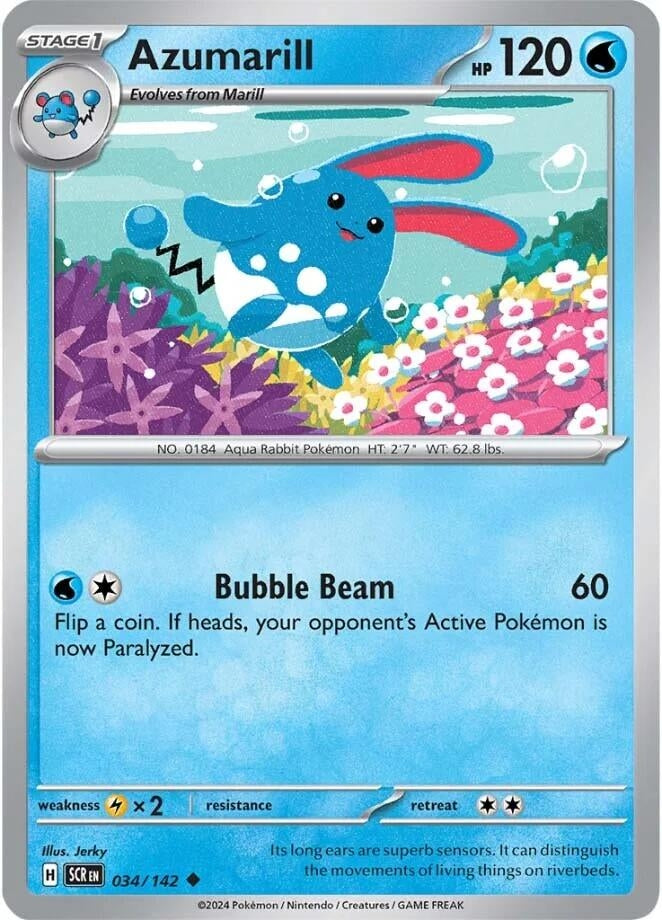 Image for Azumarill (034/142) [SV07: Stellar Crown] - Pokemon