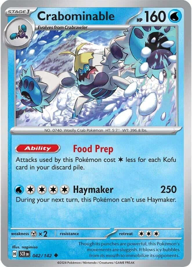 Image for Crabominable (042/142) [SV07: Stellar Crown] - Pokemon