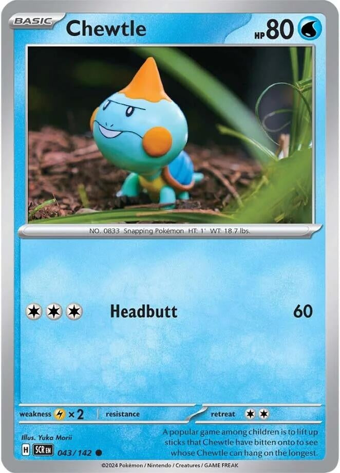 Image for Chewtle (043/142) [SV07: Stellar Crown] - Pokemon