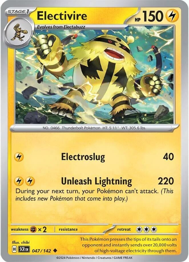 Image for Electivire (047/142) [SV07: Stellar Crown] - Pokemon