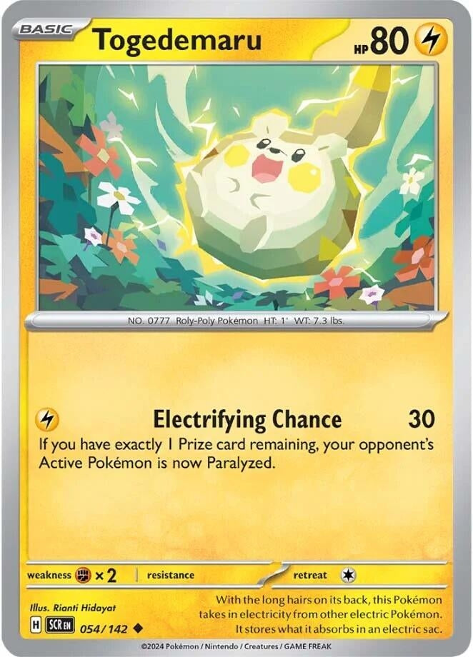 Image for Togedemaru (054/142) [SV07: Stellar Crown] - Pokemon