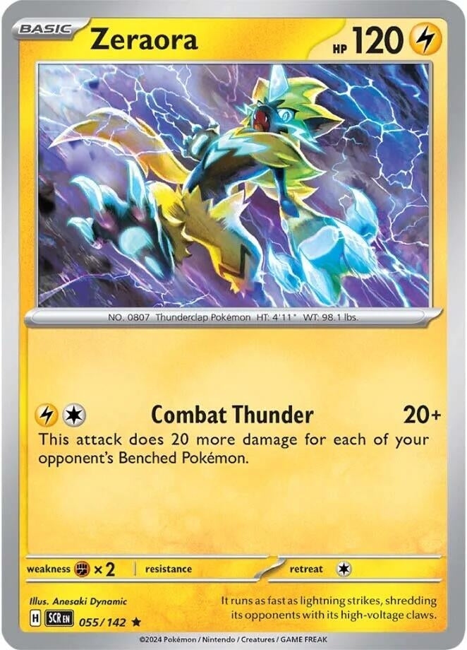 Image for Zeraora (055/142) [SV07: Stellar Crown] - Pokemon